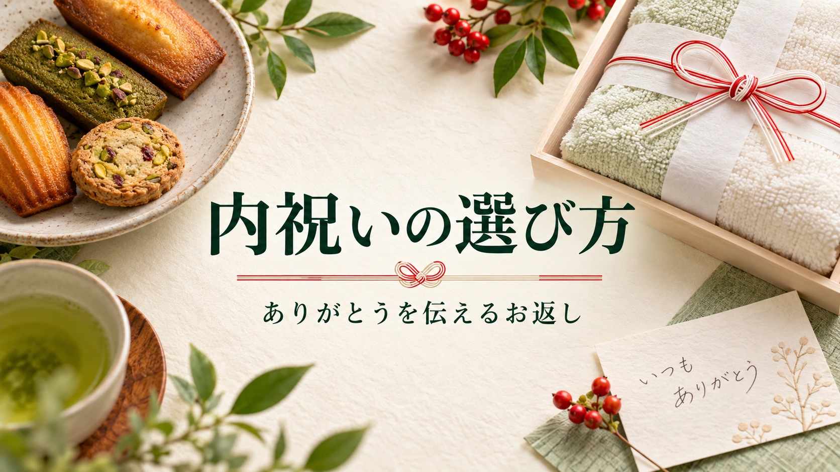 内祝いの選び方|出産・結婚・快気などお返しの相場とマナー