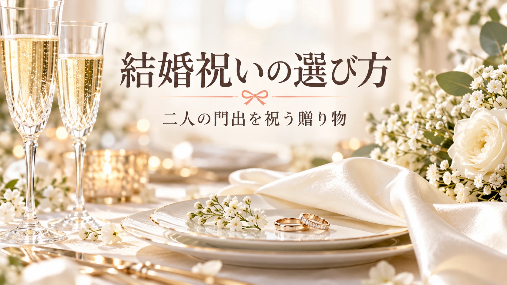 結婚祝いの選び方|相場・タブー・喜ばれるギフト